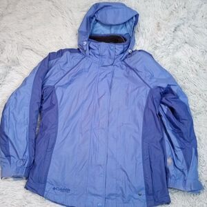 Columbia‎ Vertex Womens Jacket M Coat Core Interchange Packable Hood Waterproof